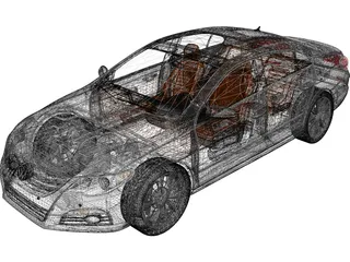 Volkswagen Passat CC 3D Model preview