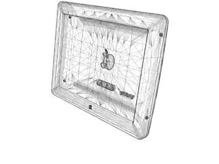 Apple iMac Monitor 3D Model preview