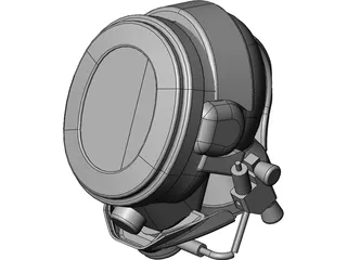 Diving Helmet 3D Model preview