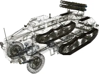 Panzerwerfer 42 3D Model preview