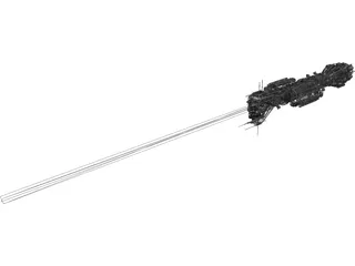 Babylon 5 Omega Class Destroyer 3D Model preview