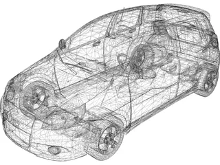 Chevrolet Aveo Hatchback 3D Model preview