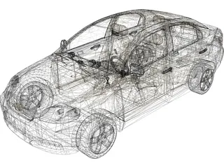Chevrolet Aveo 3D Model preview