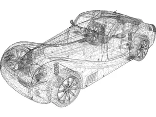 Morgan Aero Super Sports 3D Model preview