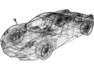 Pagani Huayra 3D Model preview