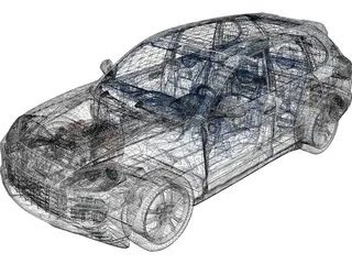 Porsche Cayenne (2007) 3D Model preview