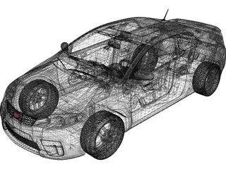 Kia Cerato Koup 3D Model preview