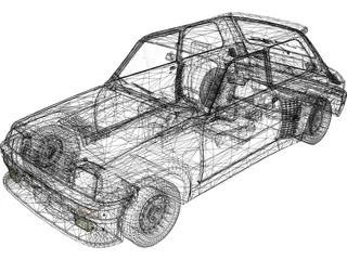 Renault 5 3D Model preview