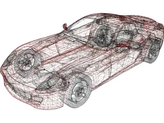 Ferrari 599 GTB Fiorano 3D Model preview