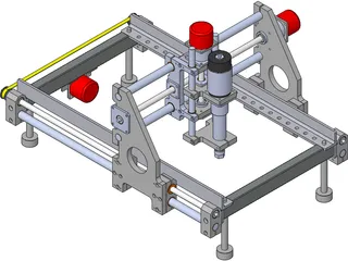 CNC Router Machine 3D Model preview
