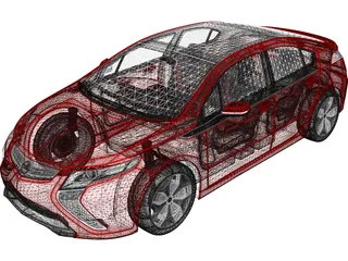 Opel Ampera 3D Model preview