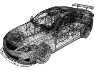 Lexus IS350 (2006) 3D Model preview