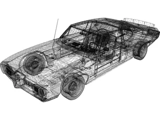 Pontiac GTO (1968) 3D Model preview