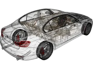 BMW 3-Series 335i [F30] (2012) 3D Model preview