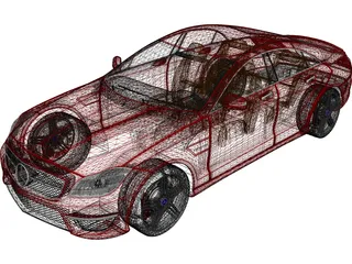 Mercedes-Benz CLS63 AMG 3D Model preview