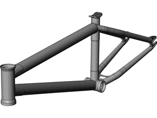 Bike Frame 3D Model preview