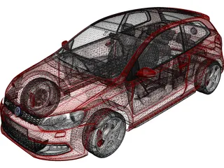 Volkswagen Polo GTi (2011) 3D Model preview