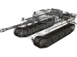 Tiger 3D Model preview