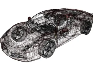 Ferrari 458 Italia 3D Model preview