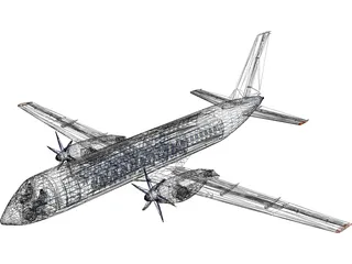 Ilyushin IL-114 3D Model preview