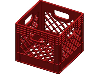 Milk Crate 3D Model preview