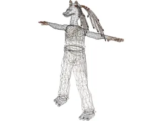 Star Wars Jar Jar Binks 3D Model preview