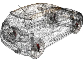 Citroen DS3 (2011) 3D Model preview