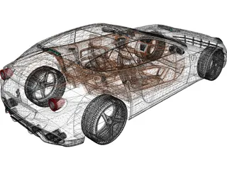 Ferrari FF 3D Model preview