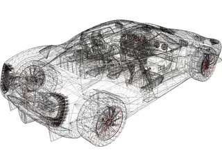 Spyker C12 Zagato 3D Model preview