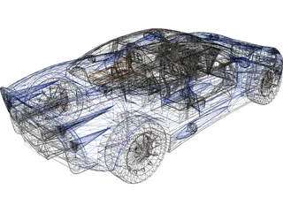 Spyker C8 Aileron 3D Model preview