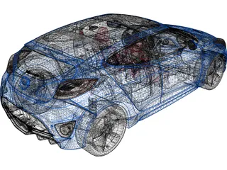 Hyundai Veloster (2012) 3D Model preview