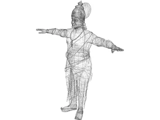 Indian King 3D Model preview