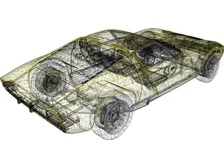 Lamborghini Miura P400 3D Model preview