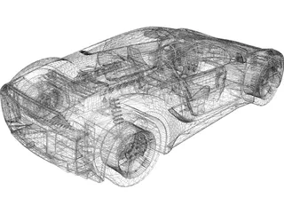 Saleen S5S Raptor 3D Model preview
