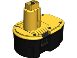 DeWALT 14.4v Battery 3D Model preview
