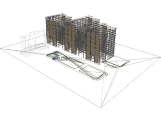 Ecology Commerce Building 3D Model preview