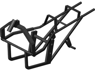 Suzuki Katana 600 Frame 3D Model preview