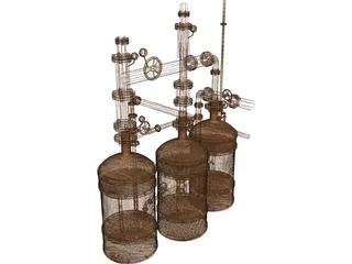 Fluid Transfer System 3D Model preview