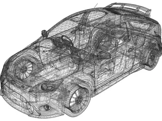 Ford Focus RS (2009) 3D Model preview