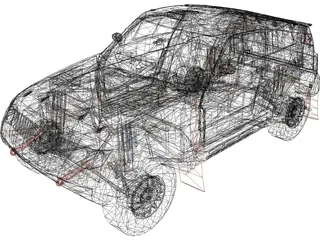 Mitsubishi Pajero EVO MPR11 3D Model preview