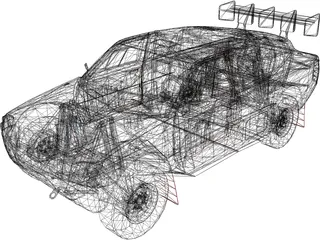 Nissan Pickup Dakar 3D Model preview
