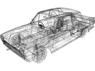 Lotus Cortina GT 3D Model preview