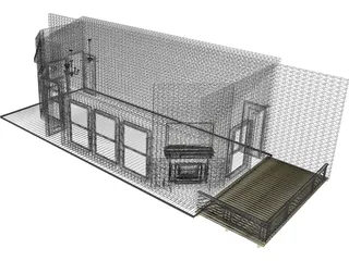 Beach House 3D Model preview