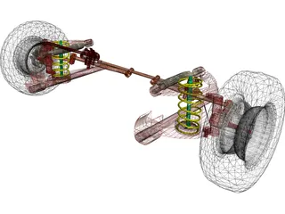 Chevrolet Front Suspension 3D Model preview