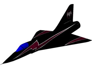 Dassault Mirage 3D Model preview