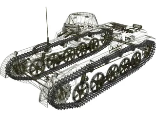 Panzer I 3D Model preview