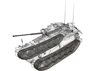 FV 107 3D Model preview