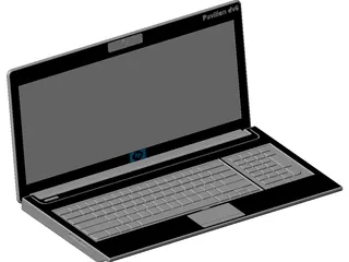HP Laptop Pavilion dv6 3D Model preview