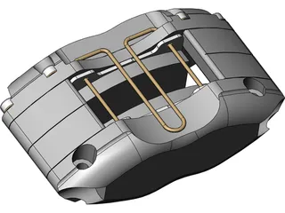 Dynapro Radial Brake Caliper 120-7376 3D Model preview