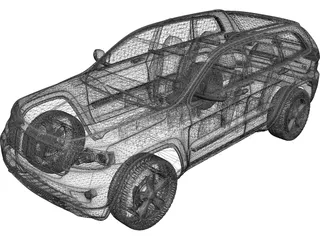 Jeep Grand Cherokee (2011) 3D Model preview